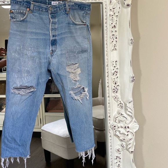 Re/Done crop Levi’s 31 - Picture 2 of 13